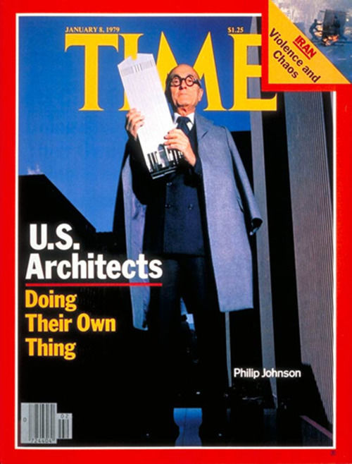 Philip Johnson on the cover of Time magazine Source: Time Magazine, January 8, 1979