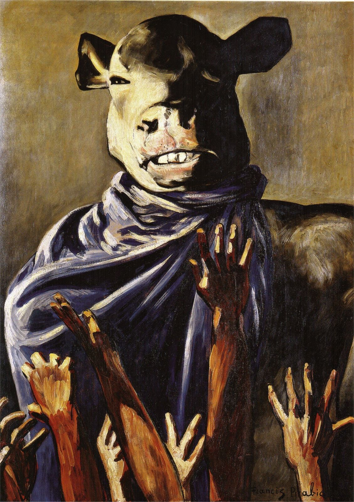 Francis Picabia. Calf Worship. 1941&ndash;42. Oil on canvas. Mus&eacute;e d&rsquo;Art Moderne, Paris