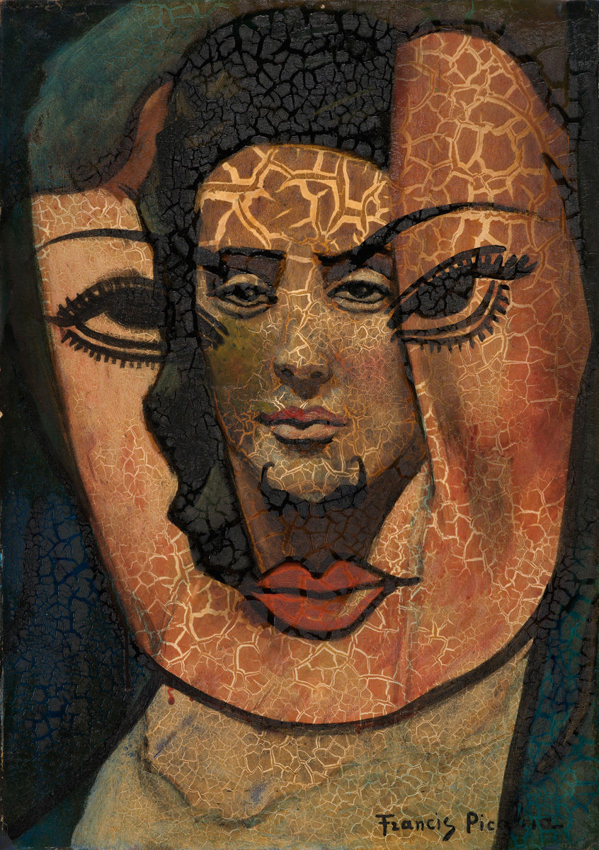 Francis Picabia. Open mask. 1936. Oil on cardboard
