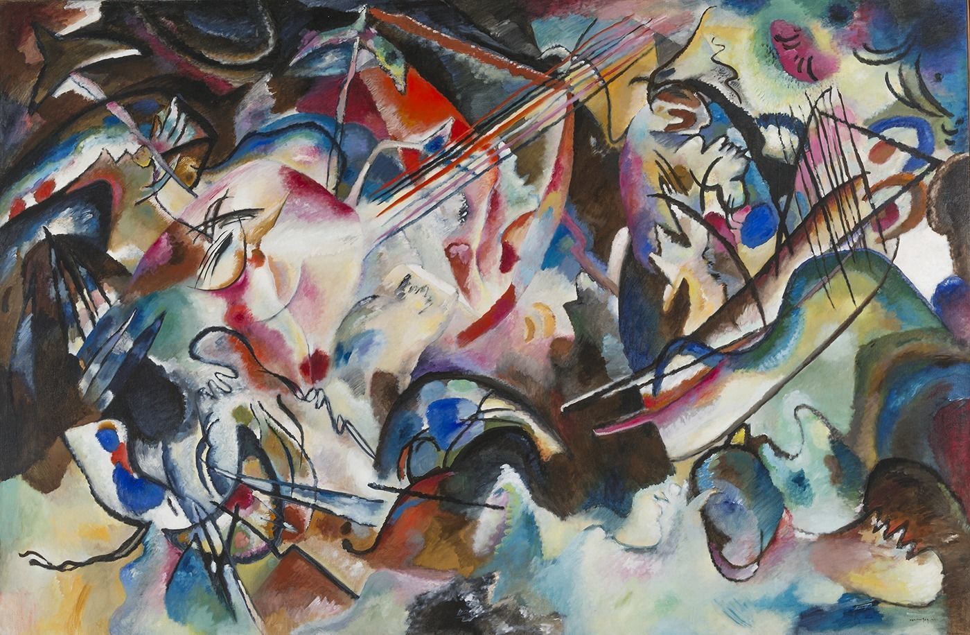 Vasiliy Kandinsky. Composition VI. 1913Oil on canvas. 195 x 300. The State Hermitage