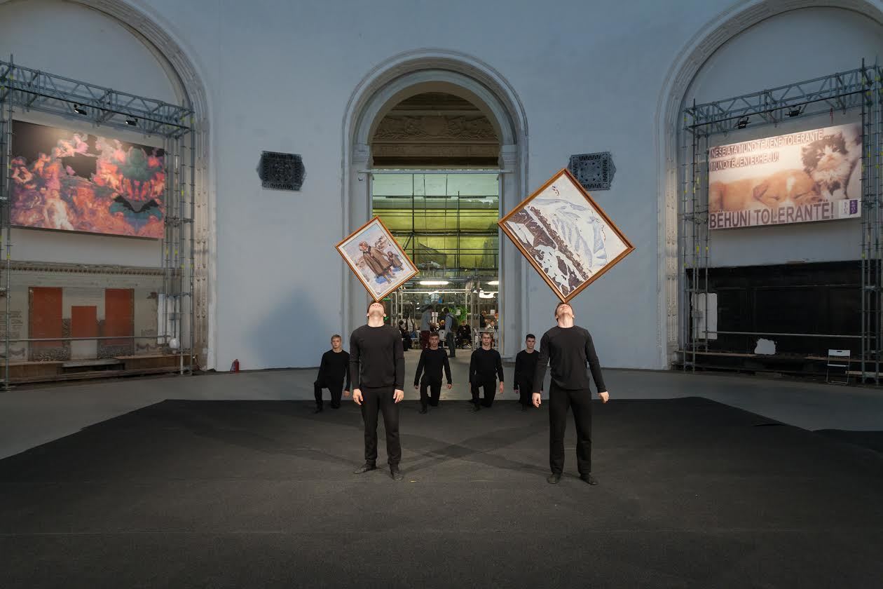Taus MakhachevaOn the Benefits of Pyramids in Cultural Education, Strengthening of National Consciousness, and the Formation of Moral and Ethical Guideposts, 2015  Performance documentation at the Sixth Moscow Biennale of Contemporary Art.Photo: Ivan ErofeevCourtesy of the artist
