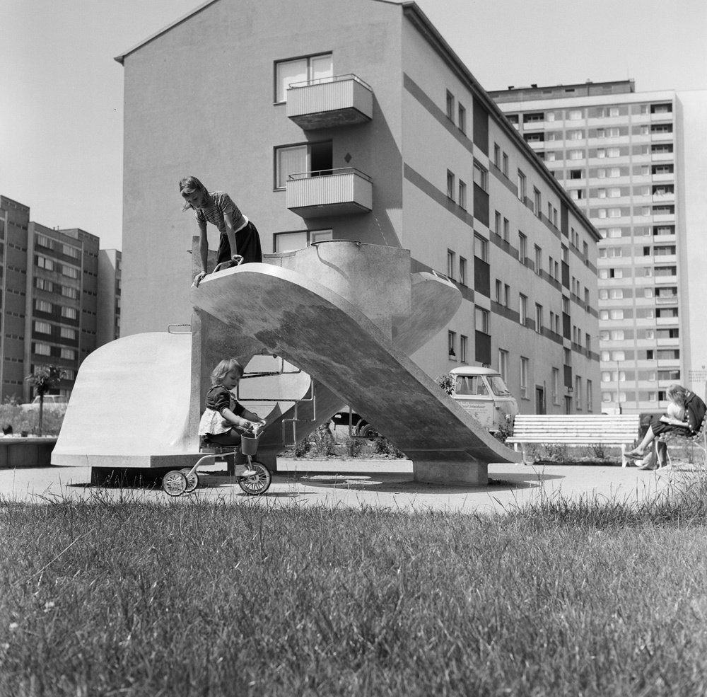 Three-sided Slide, Schrankenberg, Vienna 10, 1963&ndash;1965Courtesy Josef Schagerl