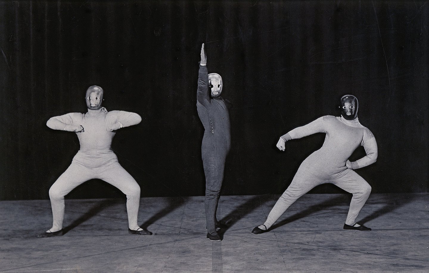 Bauhaus dancers in Dance of Space, 1926, Archive C. Raman Schlemmer