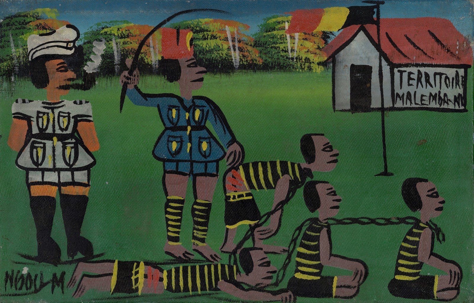 Ngoy Mulume. Belgian colony. Lubumbashi, Haut-Katanga, DRC, undated. Oil on canvas. RMCA Collection, Tervuren.