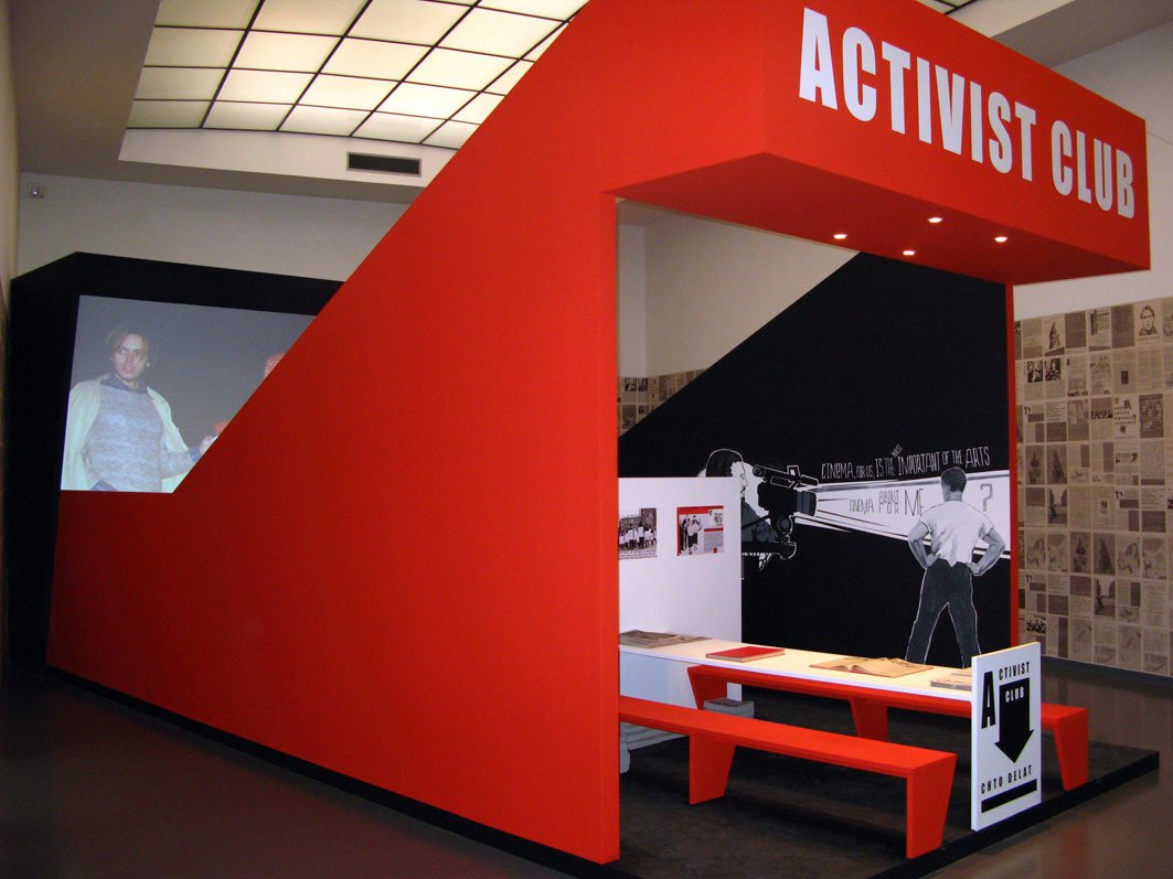 Chto Delat, Activist Club, 2007, installation view, Plug In #51, Van Abbemuseum, Eindhoven, the Netherlands, 2009. Photo: Peter Cox Collection of Van Abbemuseum