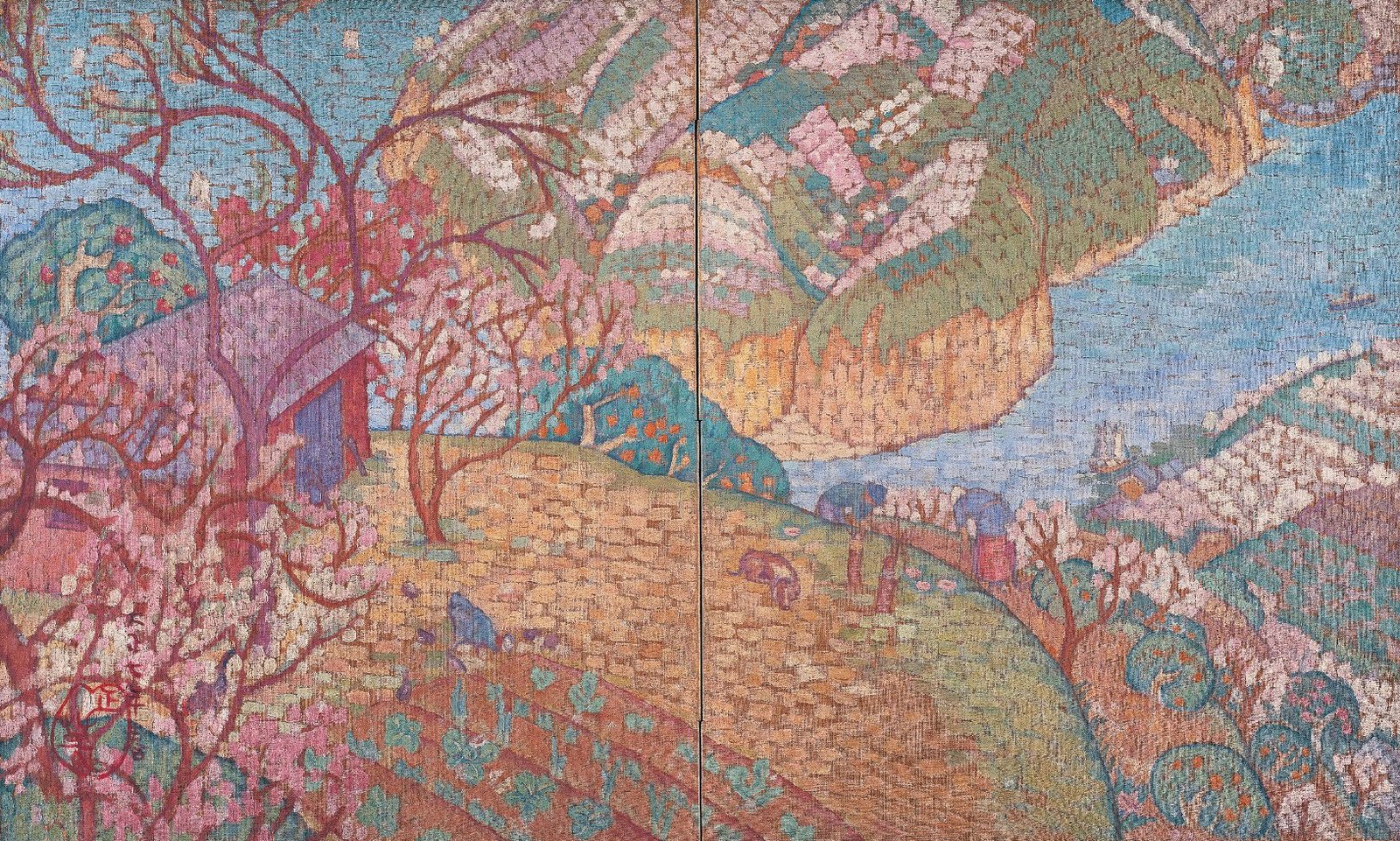 Янасэ Масаму, &laquo;Фруктовый сад&raquo;, 1918.