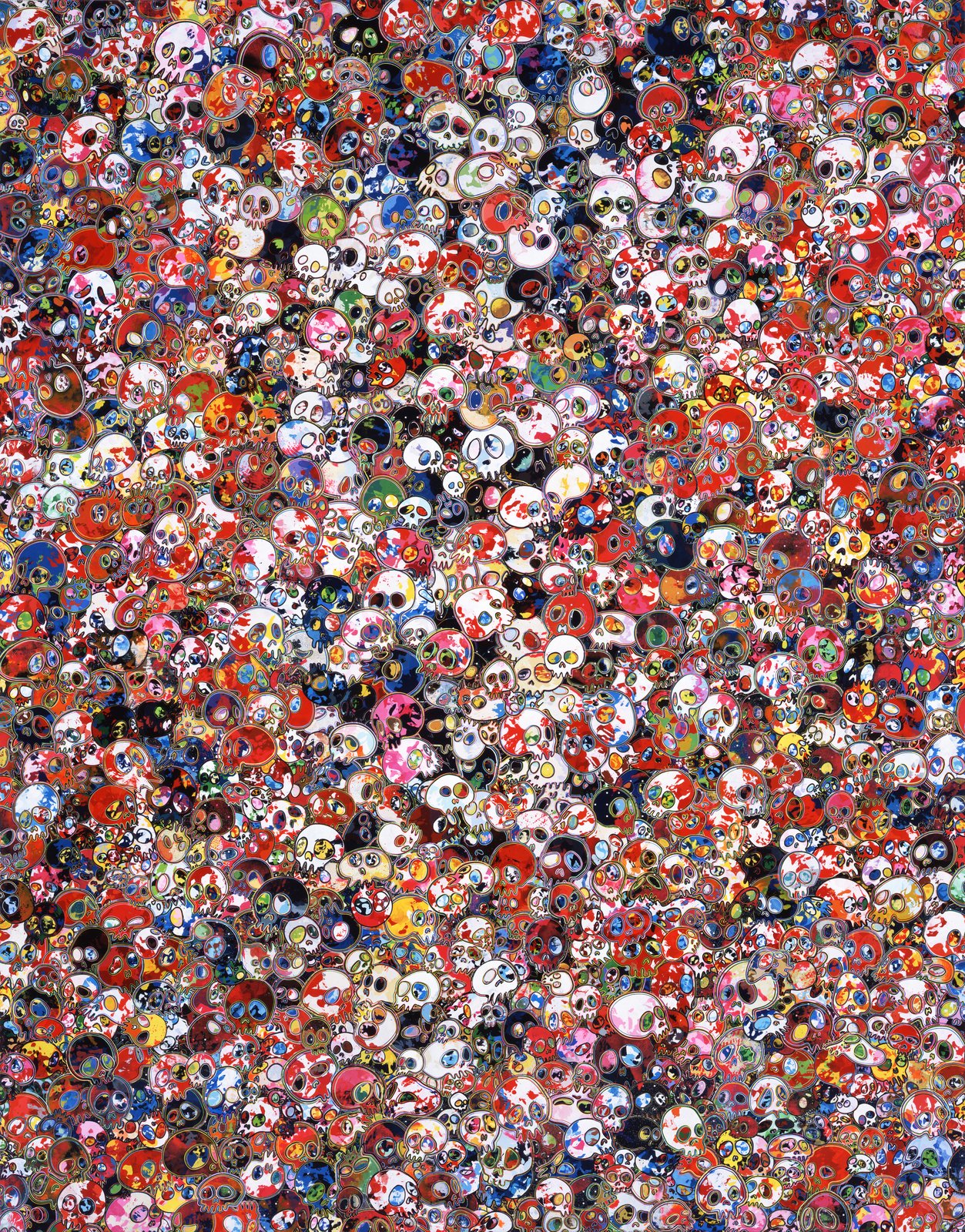 Takashi MurakamiMemories of a Passionate Life, 2015Acrylic on canvas mounted on aluminum frame, 300 &times; 234,4 cmPrivate collection. Courtesy Perrotin&copy; 2015 Takashi Murakami/Kaikai Kiki Co., Ltd. All Rights Reserved.
