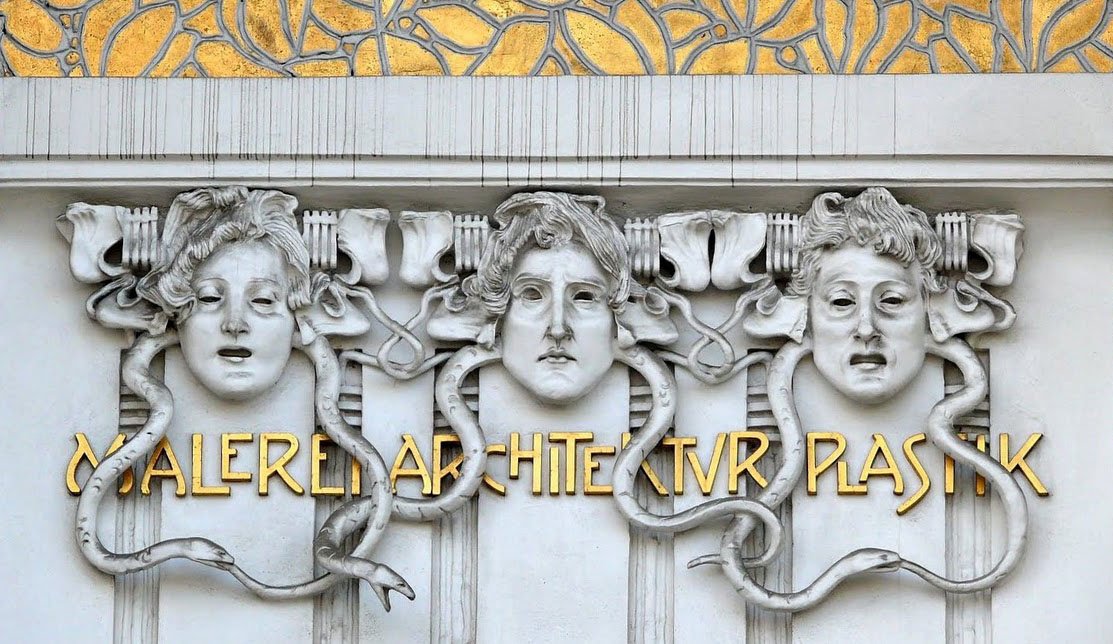 Relief from the facade of the Vienna Secession Building by Joseph Olbrich, 1897&ndash;1898