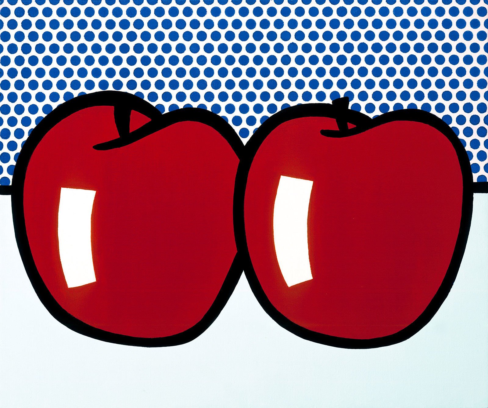 Рой Лихтенштейн. Два яблока. 1972Холст, маслоЧастное собраниеФото: &copy; Estate of Roy Lichtenstein