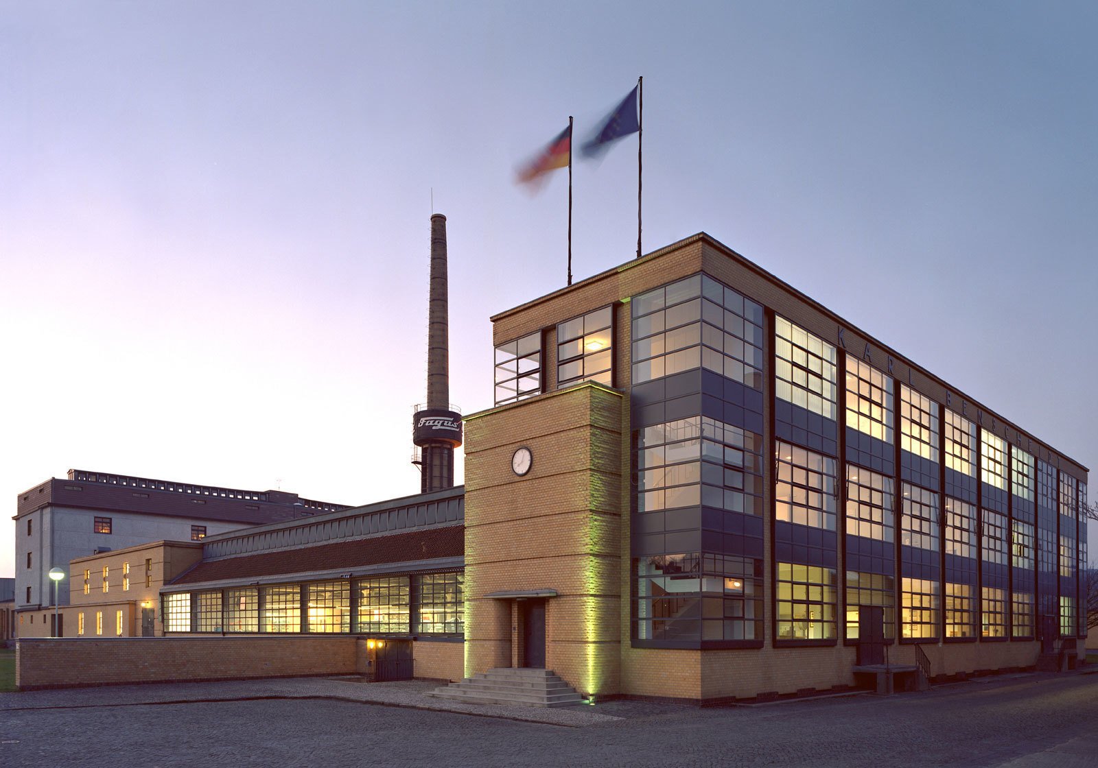 Walter Gropius and Adolf Meyer. Fagus factory in Alfeld, 1911&ndash;1913. Photo: Carsten Janssen/Wikipedia Commons