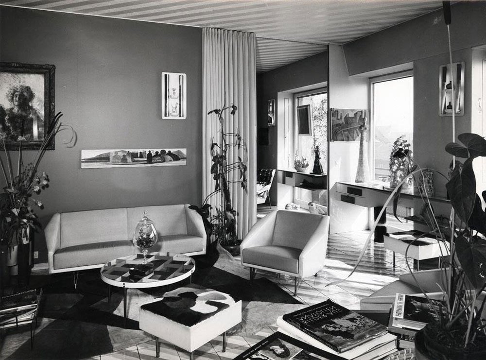 Gio Ponti. Milan apartment. 1957. Photo: Gio Ponti Archives