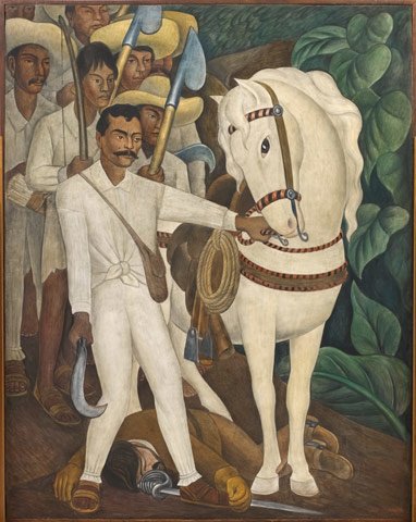 Диего Ривера. Аграрный лидер Запата. 1931. &copy; The Museum of Modern Art, New York