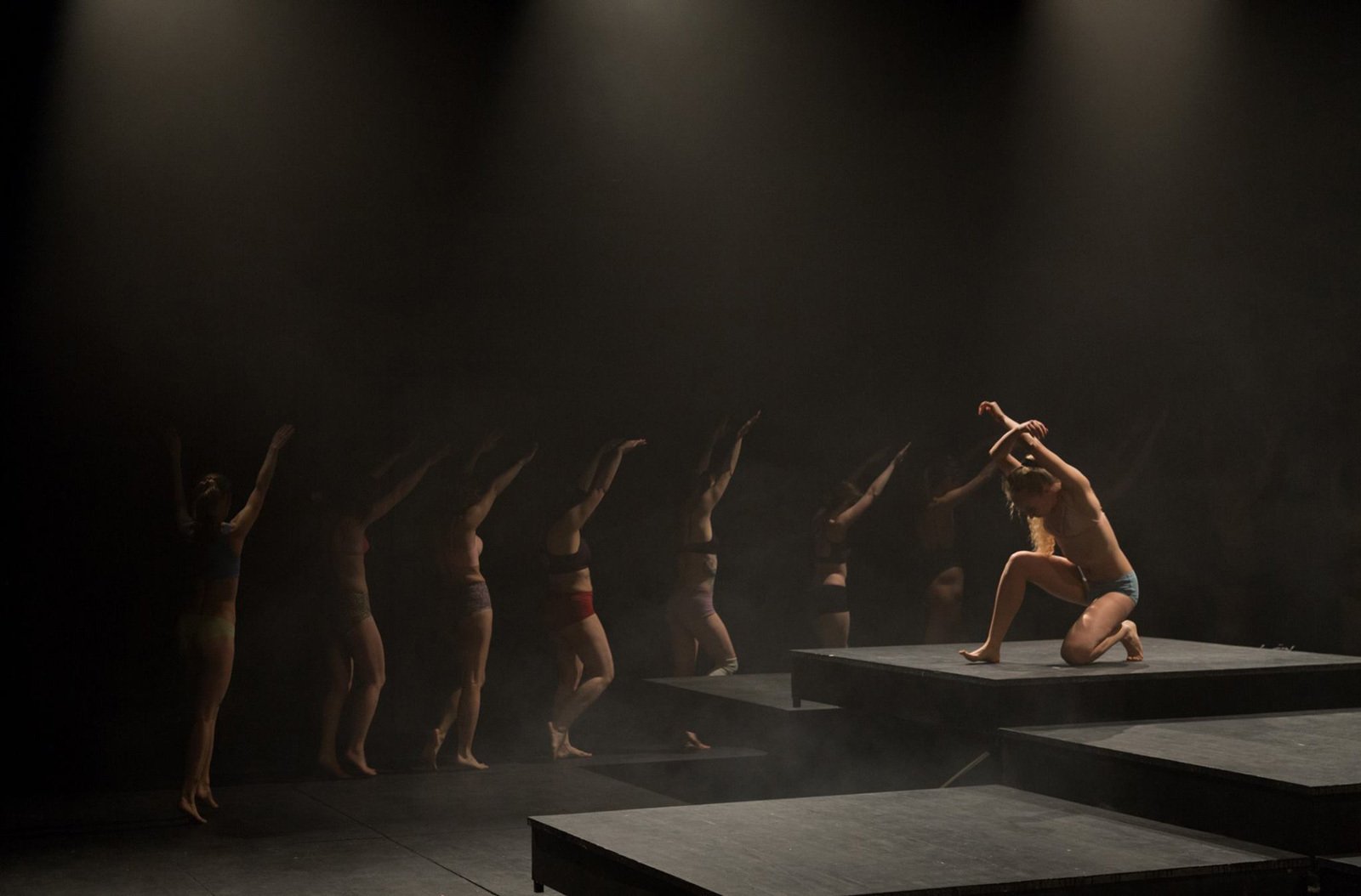 Isadorino Gore dance co-op Study for Soviet Gesture performance, 2018 Photo: Evgeny Vtorov