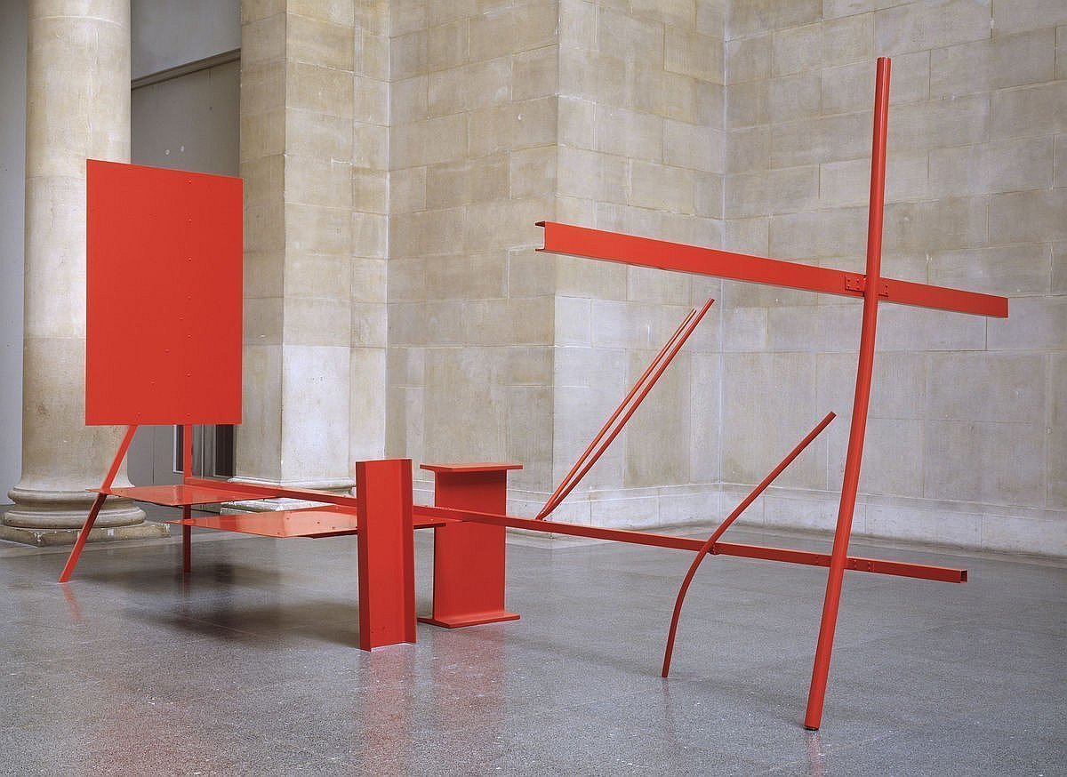 Anthony Caro, Early One Morning, 1962 Painted steel and aluminium Presented by the Contemporary Art Society 1965 &copy; Anthony Caro/Barford Sculptures Ltd &copy; TATE