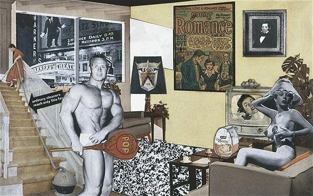 Richard Hamilton, Just what was it that made yesterday&rsquo;s homes so different, so appealing? (upgrade), 2004. &copy;TATE