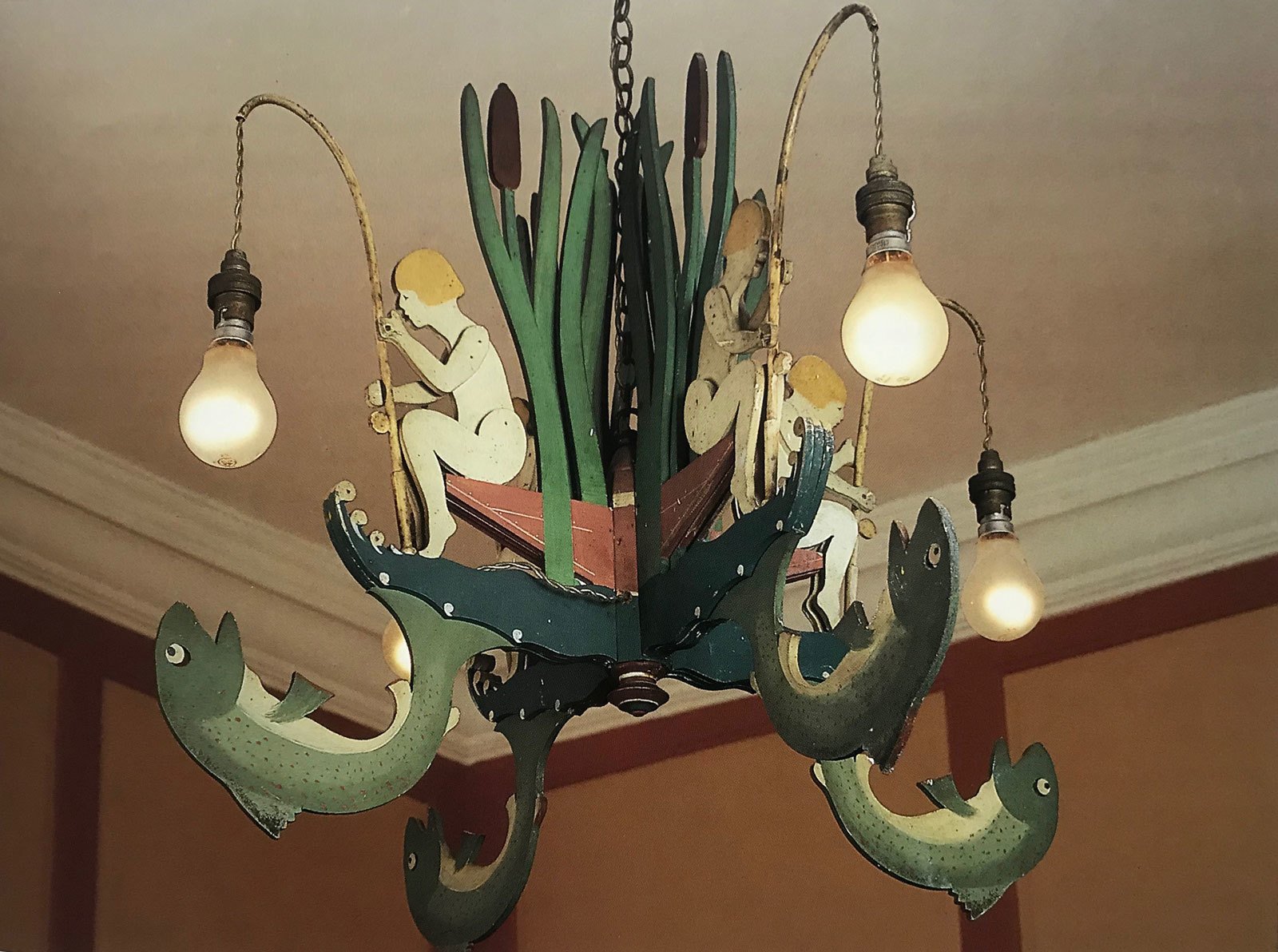 Chandelier in the nursery rooms at Rashtrapati Bhavan. New Delhi, India. Circa 1930. Reproduced from Elizabeth Wildhide. Sir Edwin Lutyens. Designing in the English Tradition. &mdash; London, Pavilion, 2000. P. 185
